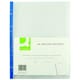 image 2 of Pack of 25 Top Opening Blue Strip A4 Clear Delux Punched Pockets