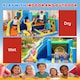 image 8 of AIYAPLAY 8 in 1 Bouncy Castle for Kids, Inflatable Bounce House with Slide | Multi | Light blue base, orange slide, deep blue sides | 350 x 320 x 190 cm