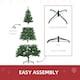 image 7 of HOMCOM 6FT Prelit Artificial Christmas Tree w/ Warm White Light Xmas Decoration