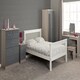 image 10 of Nevada 3 Drawer Bedside Cabinet White