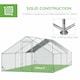 image 5 of PawHut Walk In Chicken Run Large Galvanised Chicken Coop w/ Cover 6 x 3 x 2m