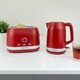 image 7 of Hamilton Beach Kettle, Toaster & Microwave Set, Ella, 1.7L Electric Kettle, Wide Slot Toaster 2 Slice, Microwave, 20L Retro, Kettle & Toaster Set, Red