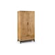 image 2 of Premier Oak-Effect 2 Door 1 Drawer Wardrobe