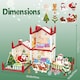 image 4 of Christmas Doll House Playset - 3D DIY Two-Story Dream Home with Garden & Accessories Holiday Gift for Kids Ages 3 plus
