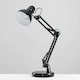 image 3 of ValueLights Monda Gloss Black Table Lamp and E14 Golfball LED 4W Warm White 3000K Bulb Black