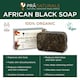 image 2 of PraNaturals 100% Organic African Black Soap 200g