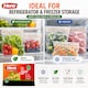 image 7 of Hero Reusable Press Seal Freezer Bags - Pack of 50 BPA Free Food Storage Bags for Sandwiches, Fruit, Meat, Vegetables & Freezer Storage