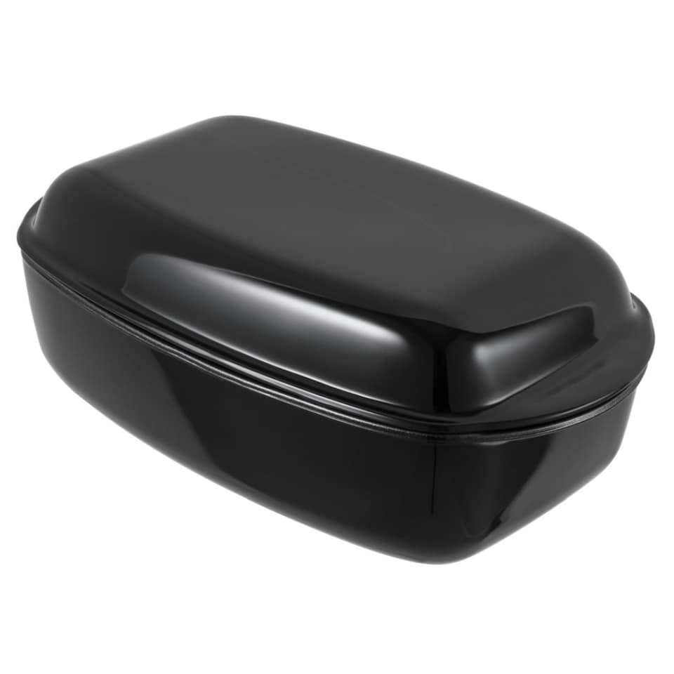 image 1 of EASY GLASS Roaster Set non-stick coated 4.3L + 2.2L Black