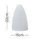image 5 of ValueLights Tenzin White Outdoor Table Lamp | White