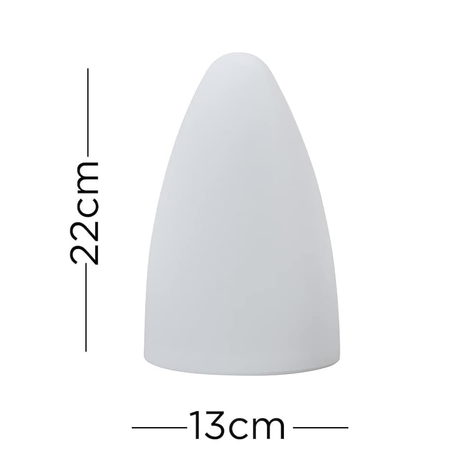 image 1 of ValueLights Tenzin White Outdoor Table Lamp | White