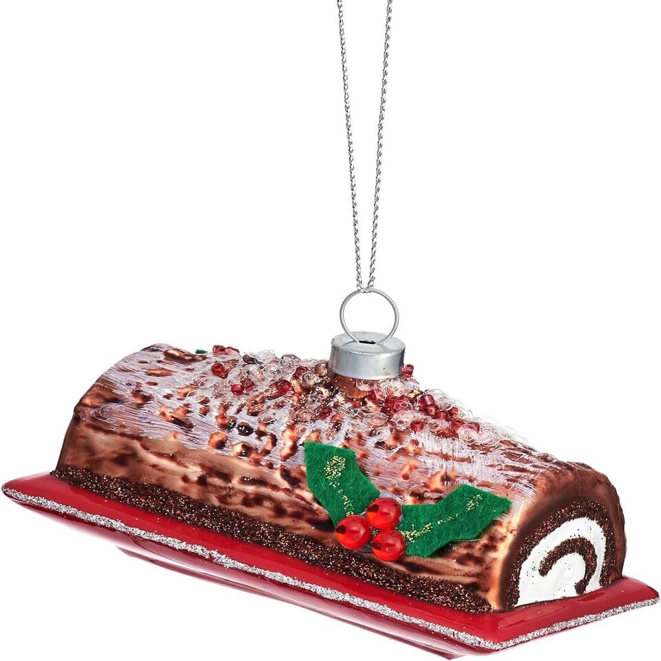 Sass & Belle Chocolate Log Christmas Tree Decoration
