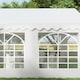 image 6 of Outsunny 4m Gazebo Garden Marquee Canopy Party Carport Shelter Garage Tent White
