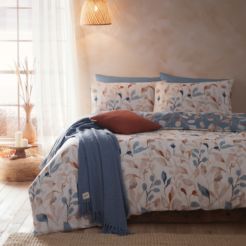 image 1 of Drift Anya Duvet Cover Set Blue