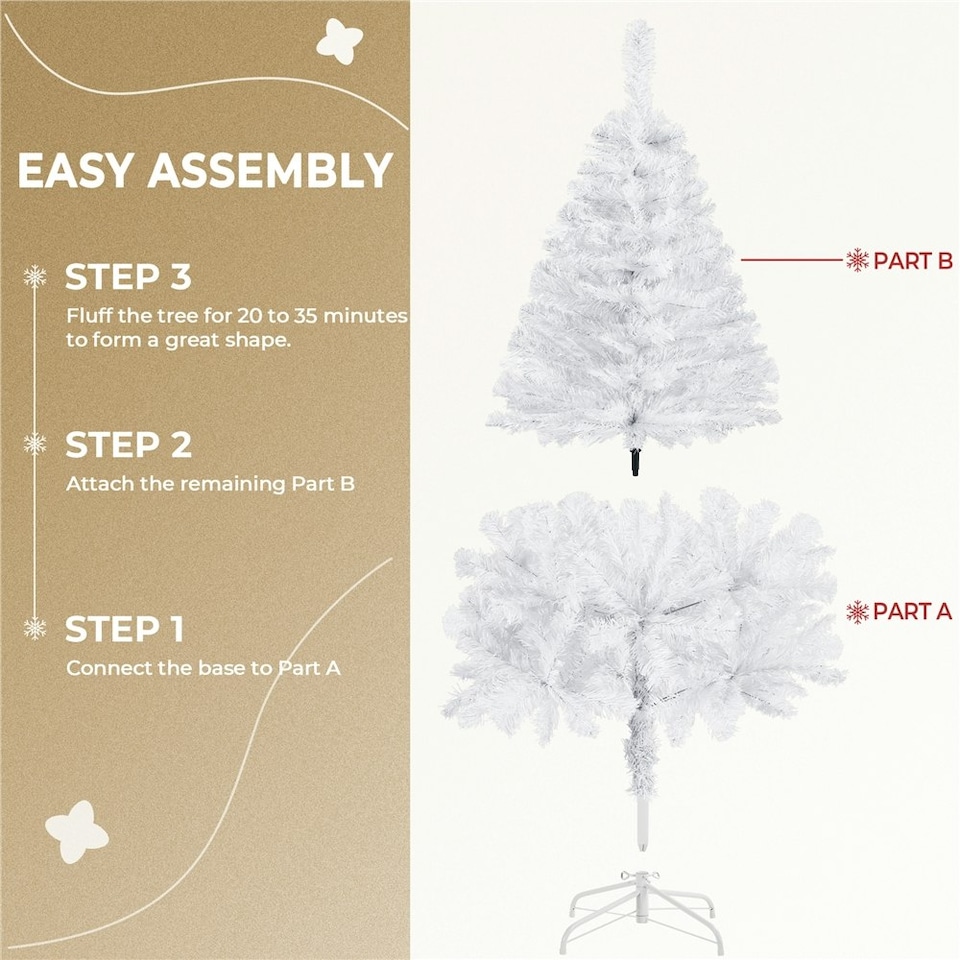 image 1 of Yaheetech Artificial Christmas Tree with Foldable Stand