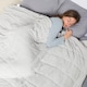image 3 of OHS Teddy Fleece 8kg Weighted Blanket Sensory Sleep Therapy 150 x 200cm