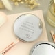image 5 of Personalised Heart Round Compact Mirror