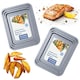 image 1 of Easy to Clean 3 Pack Non-Stick Oven Baking Tray Set 35cm x 31cm & 28cm