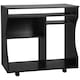 image 1 of HOMCOM Computer Table Study Desk with Sliding Keyboard Tray, Black