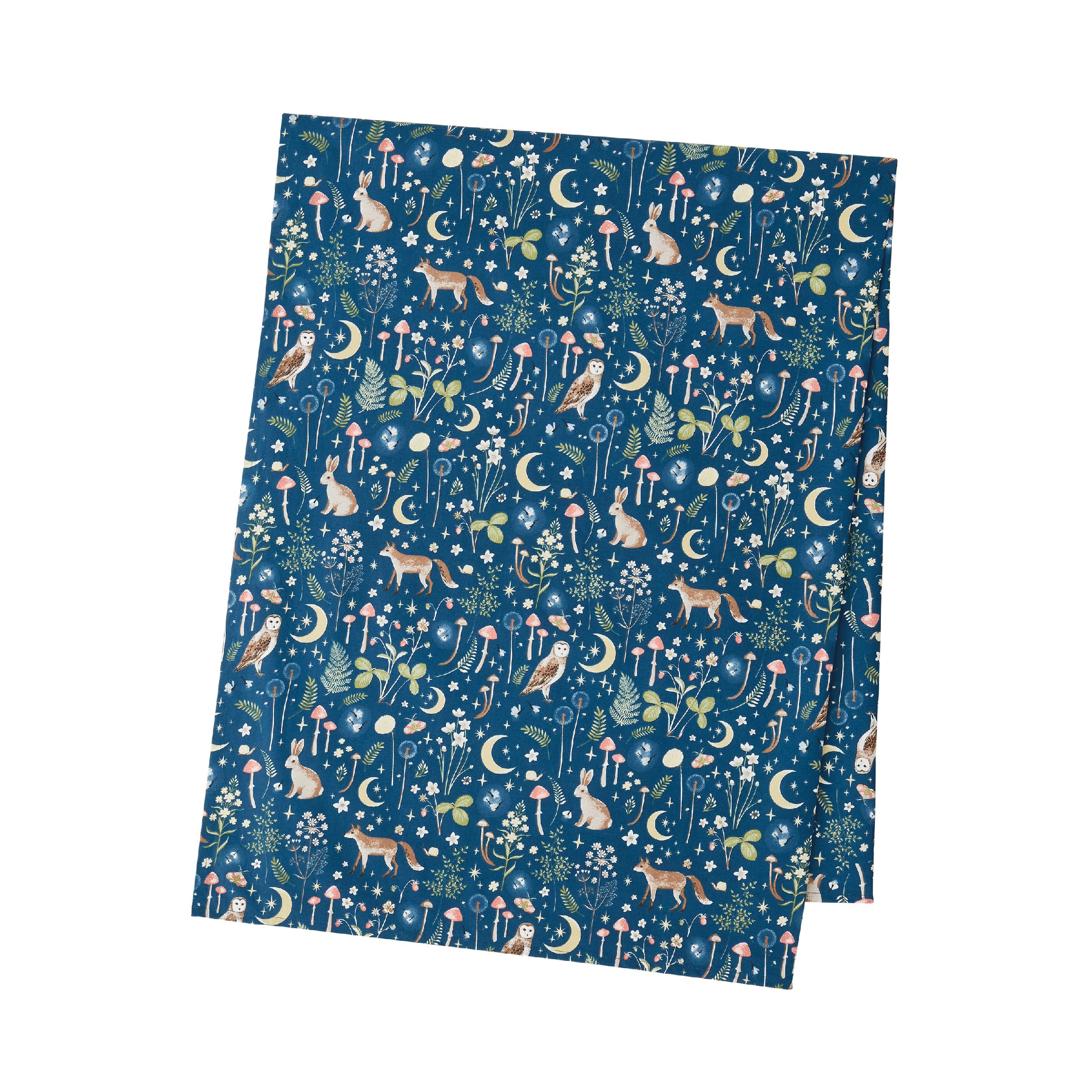 Catherine Lansfield 'Enchanted Twilight Animals' Cotton Table Cloth in Navy | Size: 137 cm x 229 cm