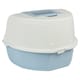 image 9 of Large Cat Corner Litter Tray Hooded Deep Cover Toilet Flap Box with Filter & Scoop | Blue | Light Blue | 1