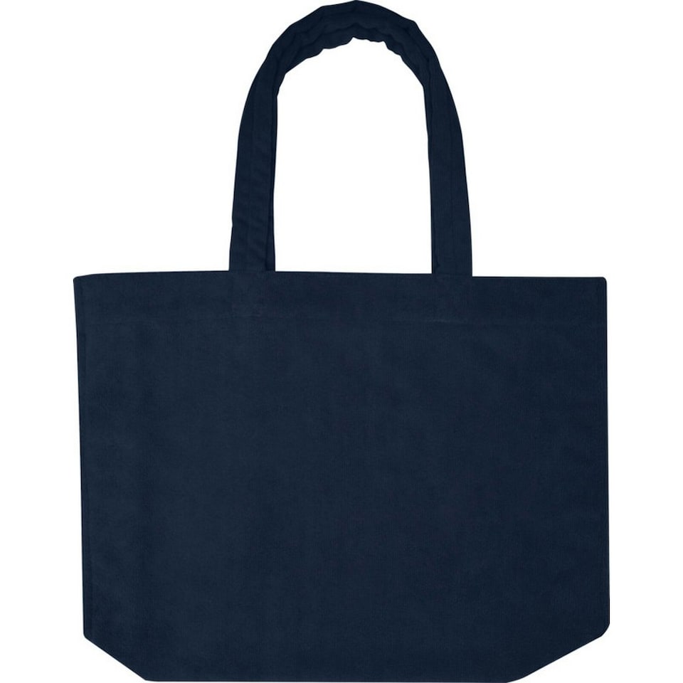 image 1 of Floso Siam Terrycloth Beach Recycled 13L Tote Bag - Navy - One Size