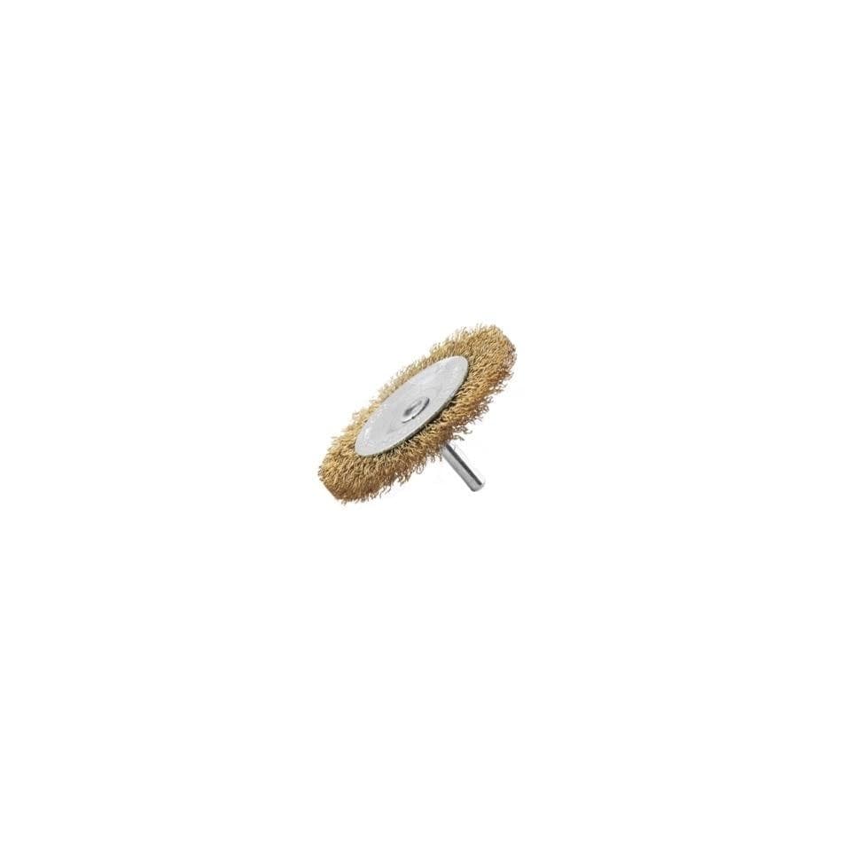 Abracs Spindle Circular Wire Brush - Natural/Steel - 75mm