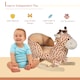 image 3 of HOMCOM Children Kids Rocking Horse Toys Giraffe Seat Belt Toddlers Baby Toy Gift