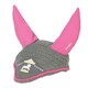 image 1 of Little Rider Merry Go Round Horse Fly Veil - Grey/Pink - Small Pony