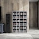 image 9 of HOMCOM 456 CD  336 DVD Storage Unit, Media Storage Shelf, Wooden Display Unit with Adjustable Shelves, 89 x 130.5 cm, Cement Grey