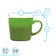 image 6 of Argon Tableware New Bone China Mugs - 330ml - Green Ombre - Pack of 6 | Green | Green | 6