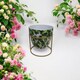 image 2 of Decorative Planter on Stand - Iron - L13 x W13 x H13 cm - Green/White Green