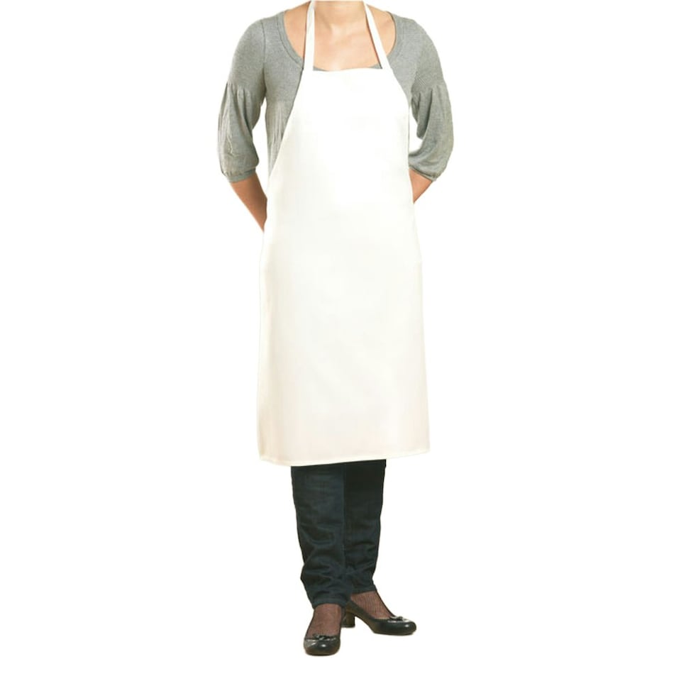 image 1 of MidOcean Kitab Cotton Kitchen Apron - White - One Size White