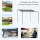 image 7 of Outsunny 3m x 3m Gazebo Garden Pergola Canopy Sun Shade Shelter Soft Top
