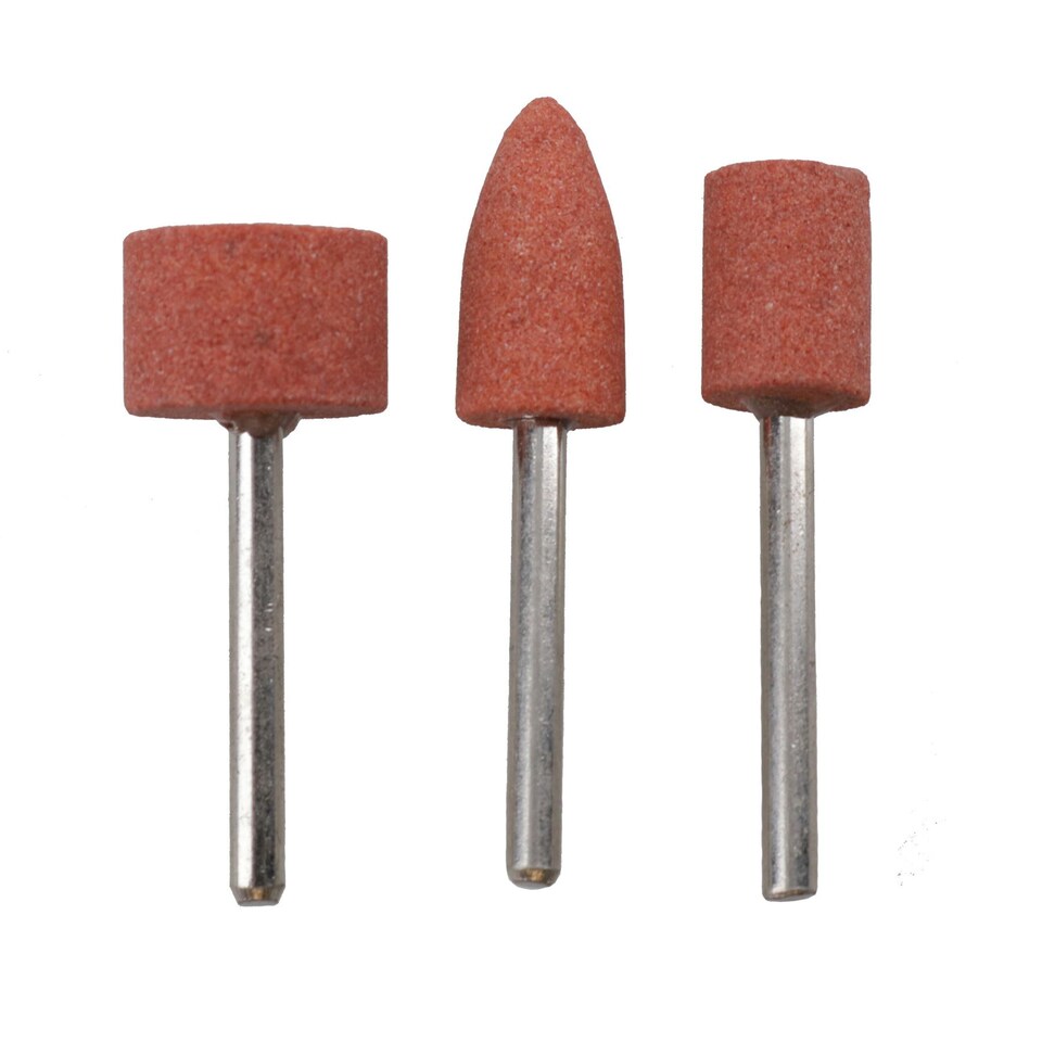 image 1 of 6pc Rotary Circular Grinding Sanding Wheel Set 9, 10, 15mm 3.17mm Mandrel