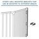 image 6 of Safetots Premium Multi Panel Room Divider, up to 370cm Wide, White, 70cm Tall, Flexible Barrier with Door for Baby and Toddler