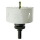 image 1 of 86mm HSS Hole Saw Holesaw Bi-Metal Blade Cutter Drill And Drill Adaptor Arbor