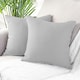image 2 of Two Pack Waffle Cushion Covers 65 x 65cm - 100% Cotton Silver | Dove Grey