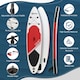 image 6 of Outsunny 10Ft Inflatable Stand Up Board Non-Slip Deck Board w/ Paddle Carry Bag White