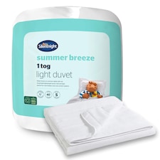 Silentnight Summer Breeze 1 Tog Duvet | White | Super King