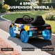 image 6 of AIYAPLAY Kids Electric Car, 12V Battery Powered Police Ride on Car with Remote Control, Music, Horn, Siren, Flashing Lights, Children Electric Vehicle for 3-5 Years