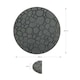 image 3 of Nicoman Round Grey River Rock Stepping Stone - Pack of 1 | Grey | Grey | 1