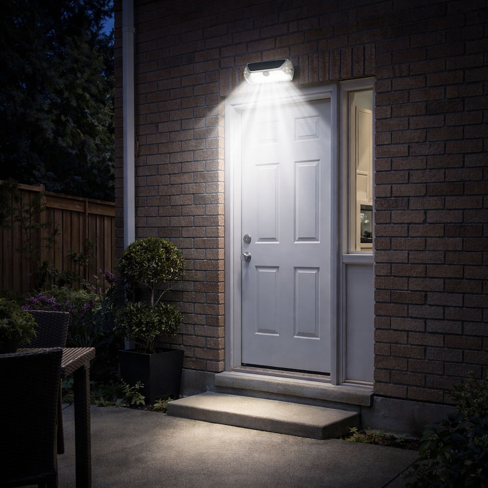 image 1 of Gardenwize Solar LED Motion Sensor Security Wall Light