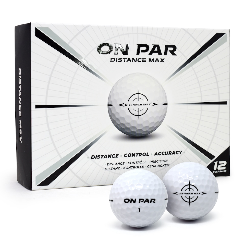 image 1 of On Par Distance Max Golf Balls - 12 Pack | White