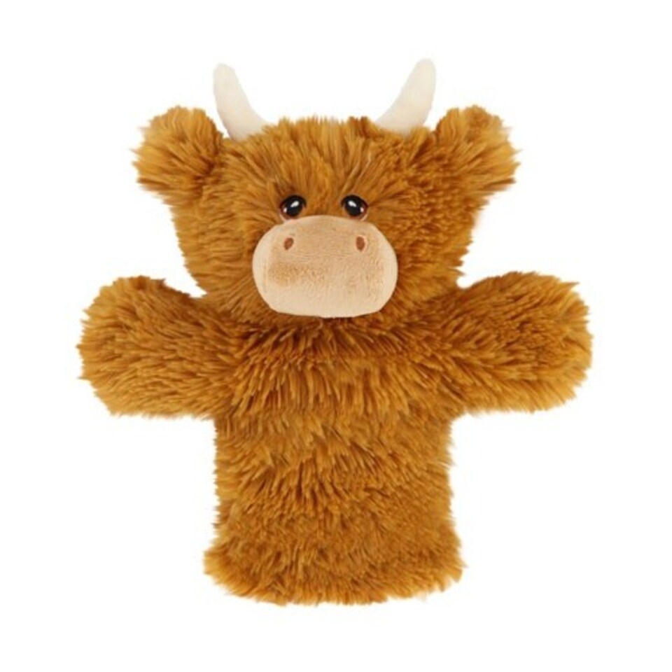 27cm Keeleco Highland Cow Hand Puppet