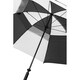 image 4 of Longridge Double Canopy Golf Umbrella - Black/White - One Size