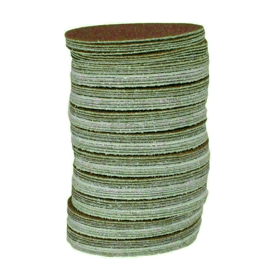 image 1 of 100pk Hook And Loop DA Sanding Grinding Abrasive Pad Mixed Grit 3" 75mm