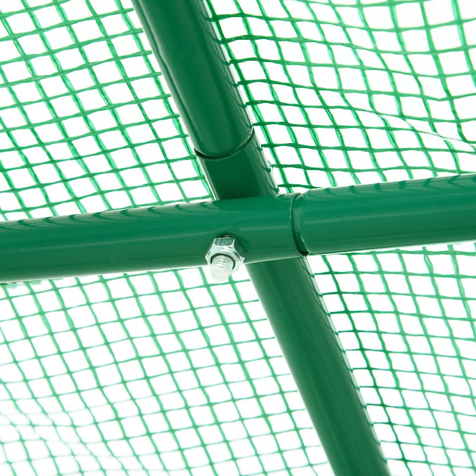 image 1 of Outsunny Polytunnel Greenhouse Outdoor Grow House Roll Up Door Windows 2x2.5m