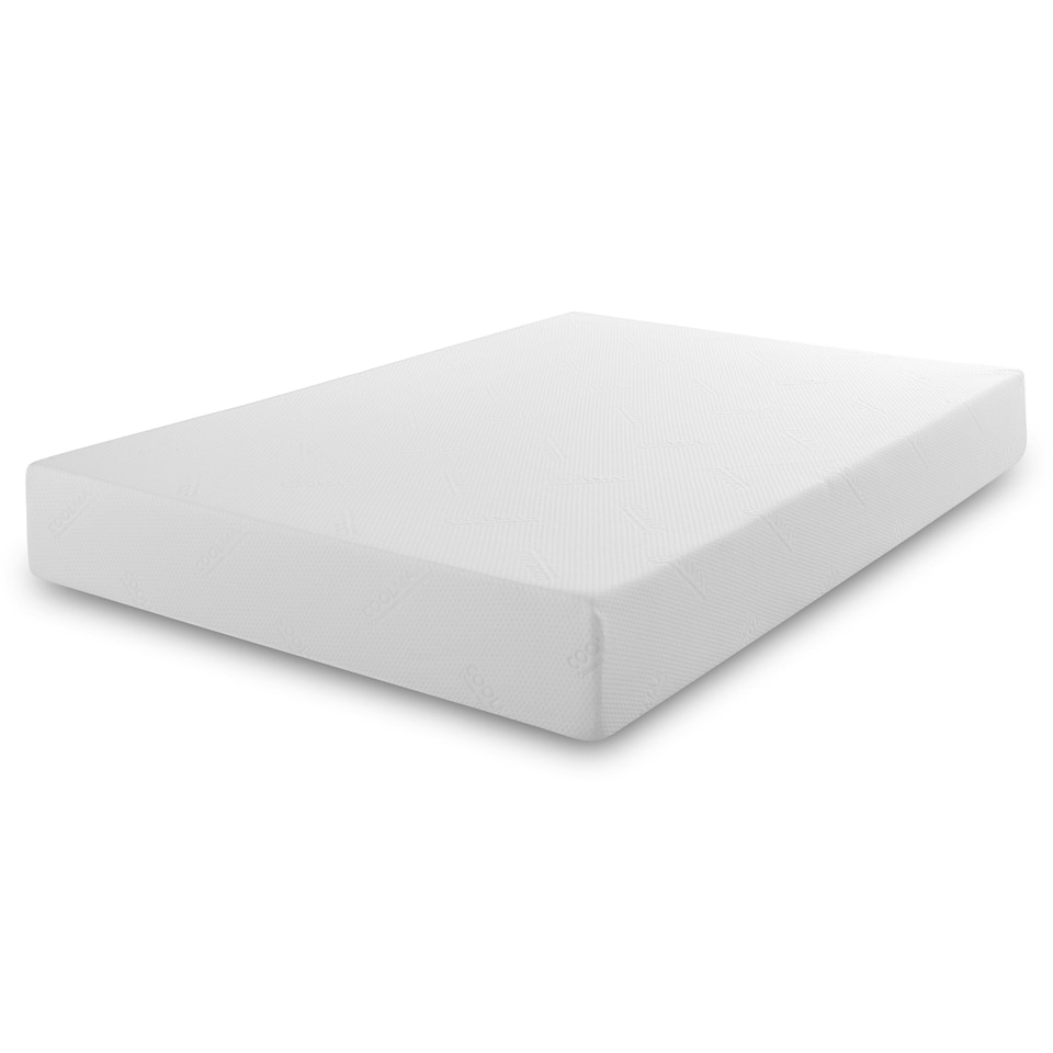 image 1 of CoolMax All Foam Memory Foam Mattress - 8 inch Deep, Temperature-Regulating Comfort | White