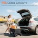 image 8 of Outsunny Folding Outdoor Storage Trolley Cart Bag Telescopic Handle Brakes Black