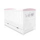 image 3 of Ickle Bubba Coleby Style Cot Bed with Under Drawer Elephant Love Pink - Premium Sprung Mattress